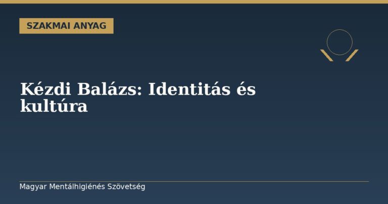 Kézdi Balázs: Identitás és kultúra